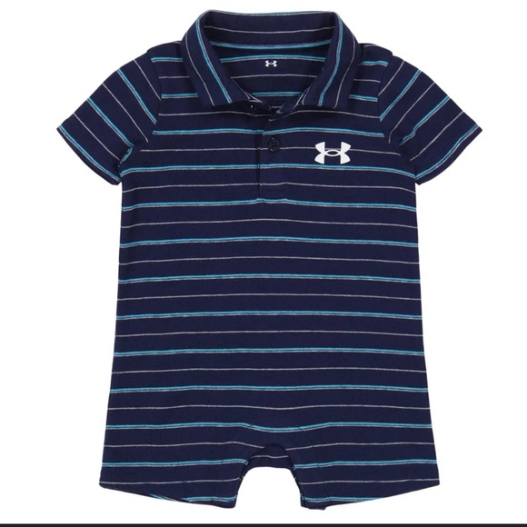 Under Armour Other - Under Armour Infant Stripe Polo Shortall